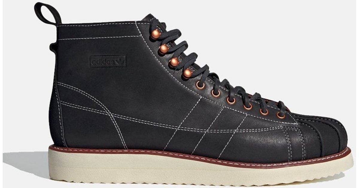 adidas superstar boot luxe black