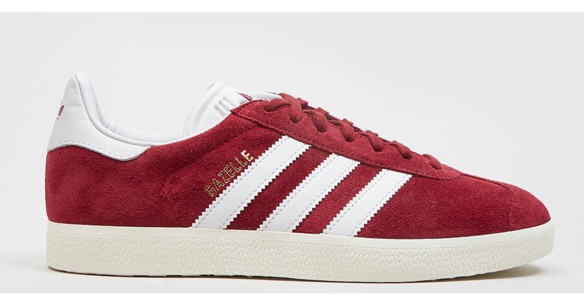 adidas gazelle red suede