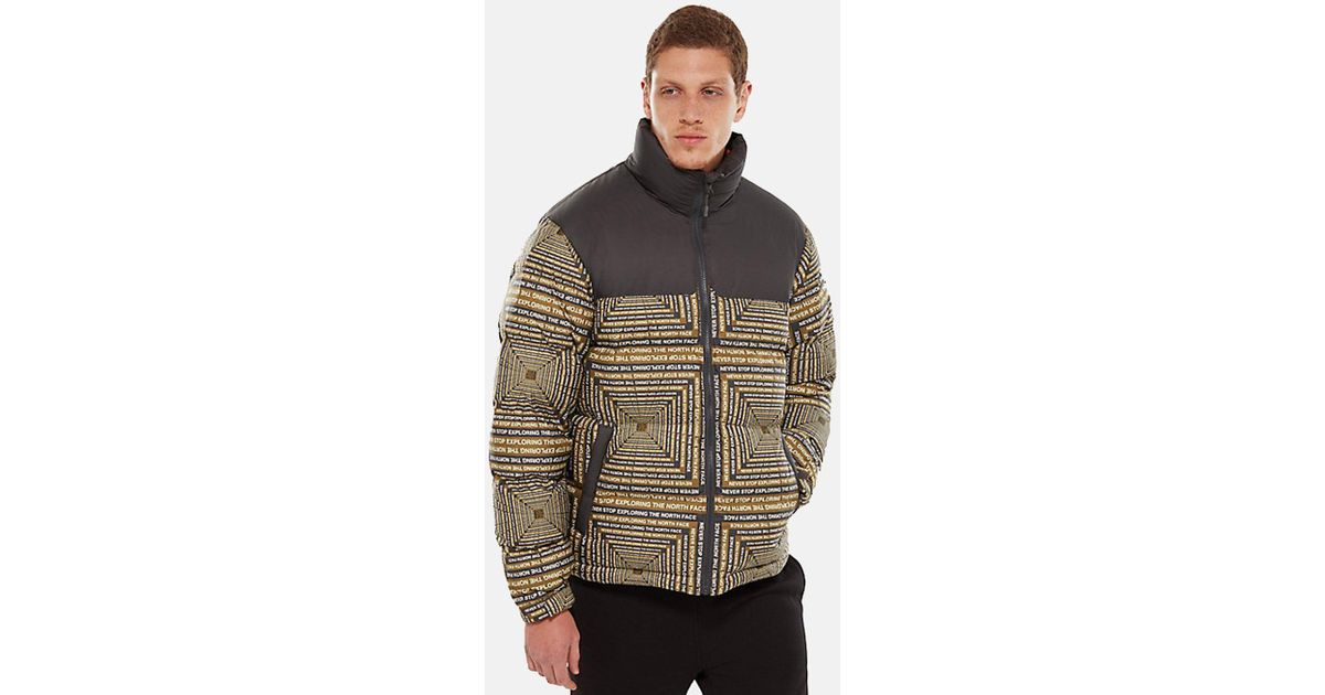 the north face 1992 nuptse jacket in lcd print