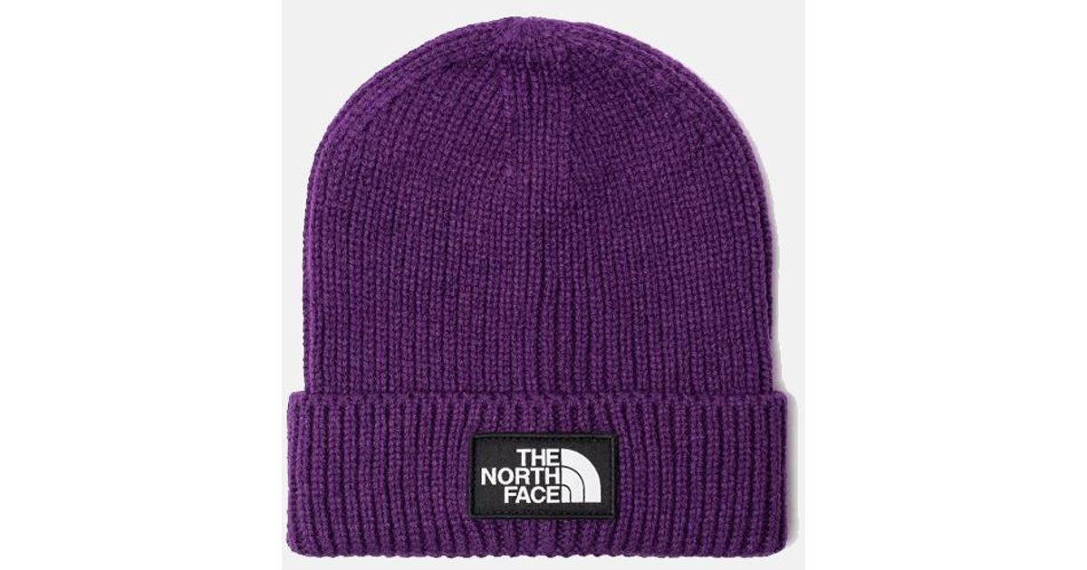 purple north face hat