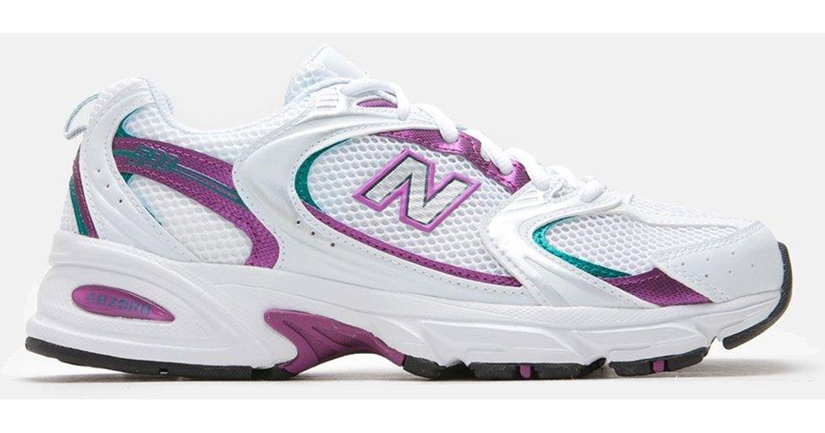 New Balance Leather Mr530sf in White \u0026 Purple (White) for Men - Lyst