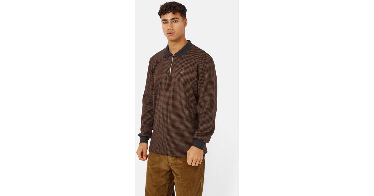 Polar Skate Co. Jacques Polo Long Sleeve Shirt in Brown for Men 