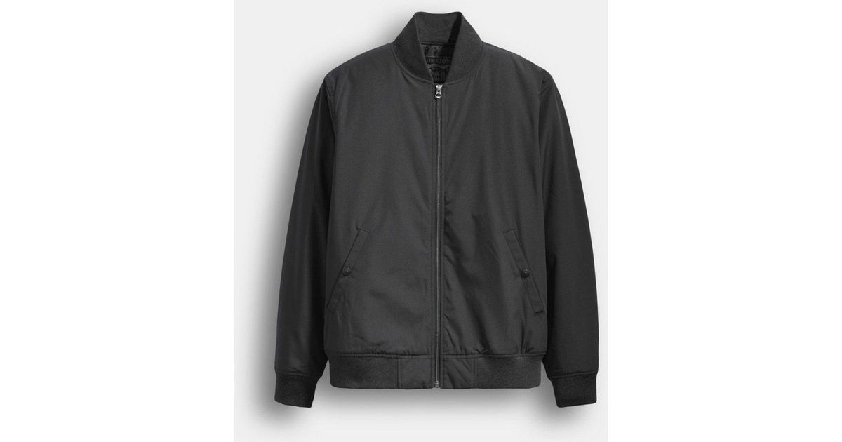 levi's thermore bomber jacket black