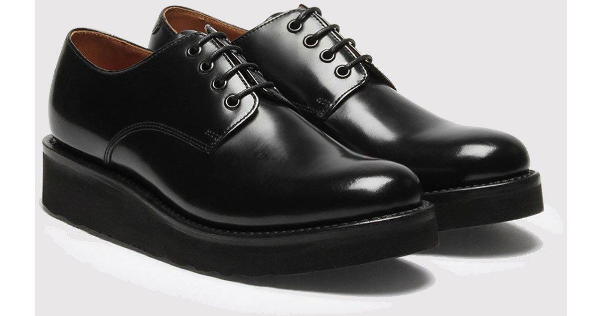 Grenson Leather Womens Ivy Derby Shoes in Black for Men Lyst