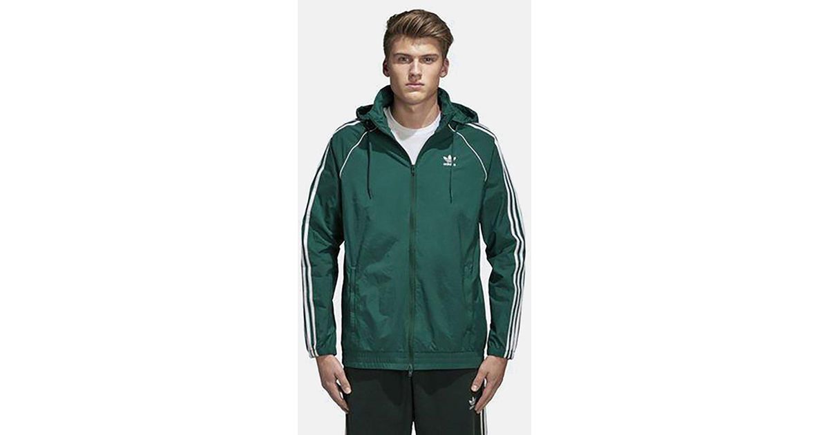adidas sst windbreaker green