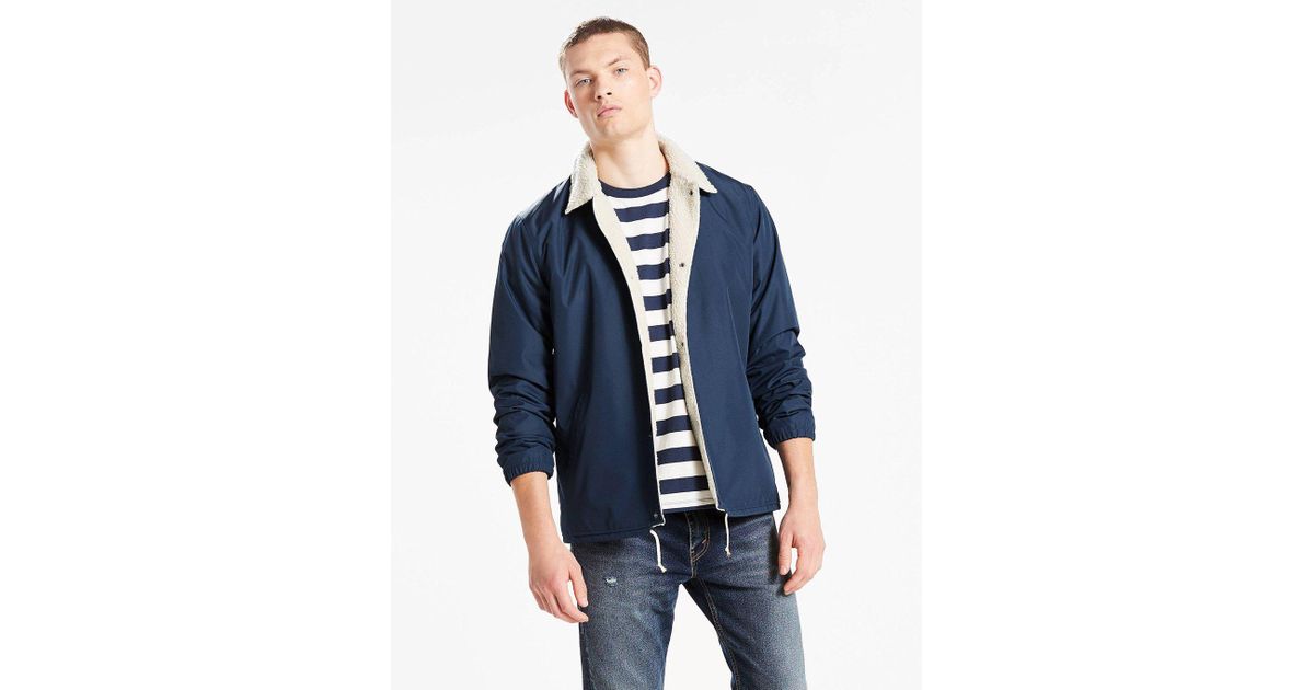 levi's borg lined coach jacket