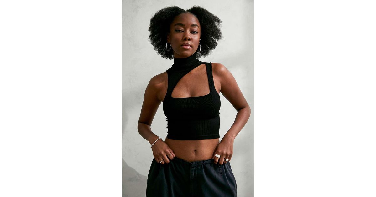 seamless cut out top