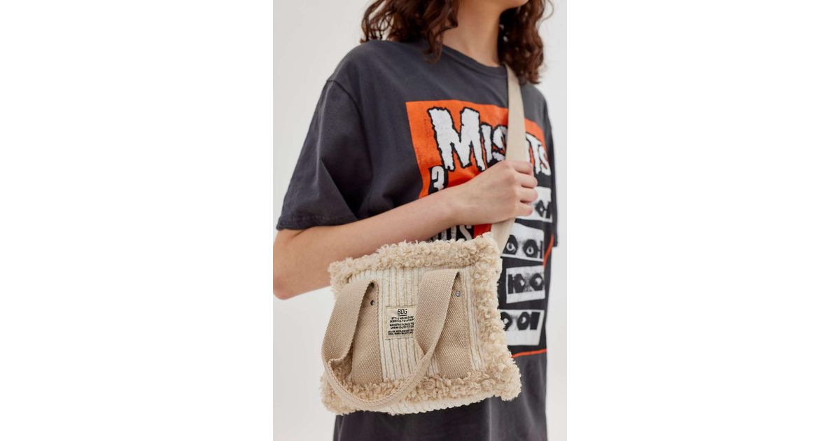 bdg serena sherpa mini tote bag