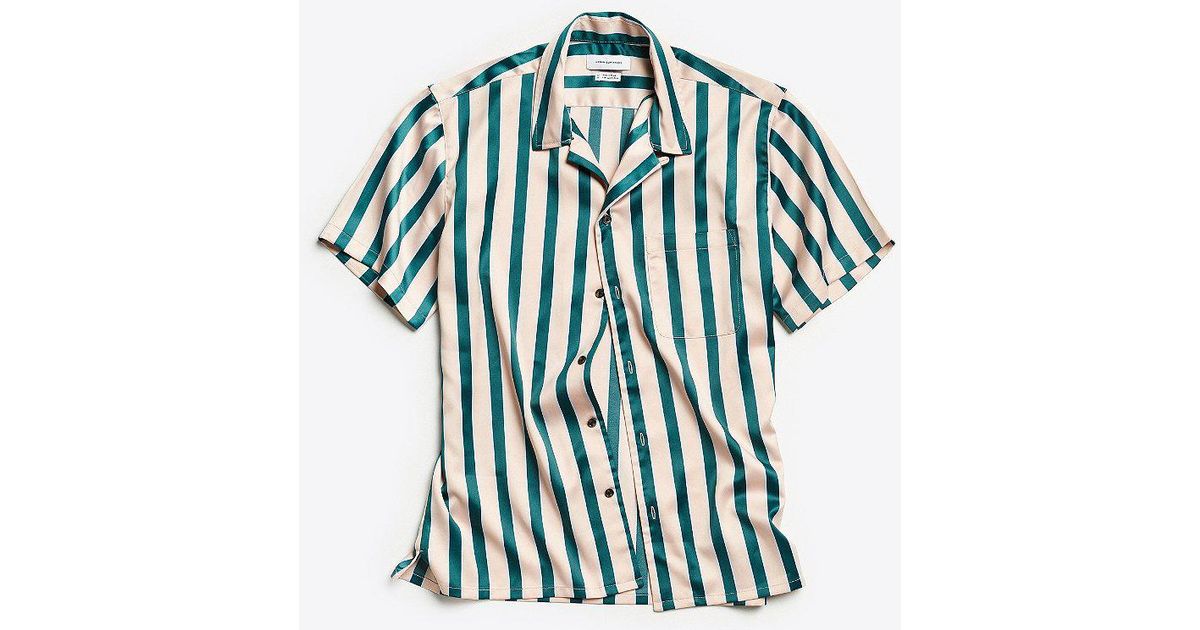 satin button down shirt short sleeve