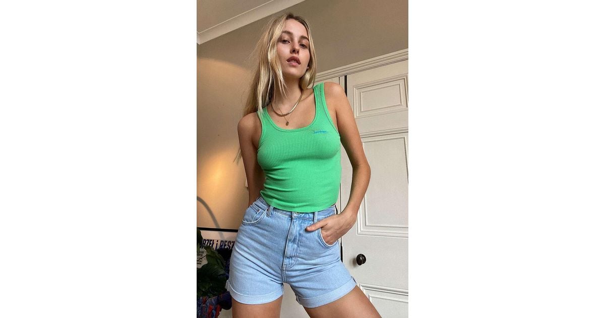 iets frans Green Ribbed Vest | Lyst UK
