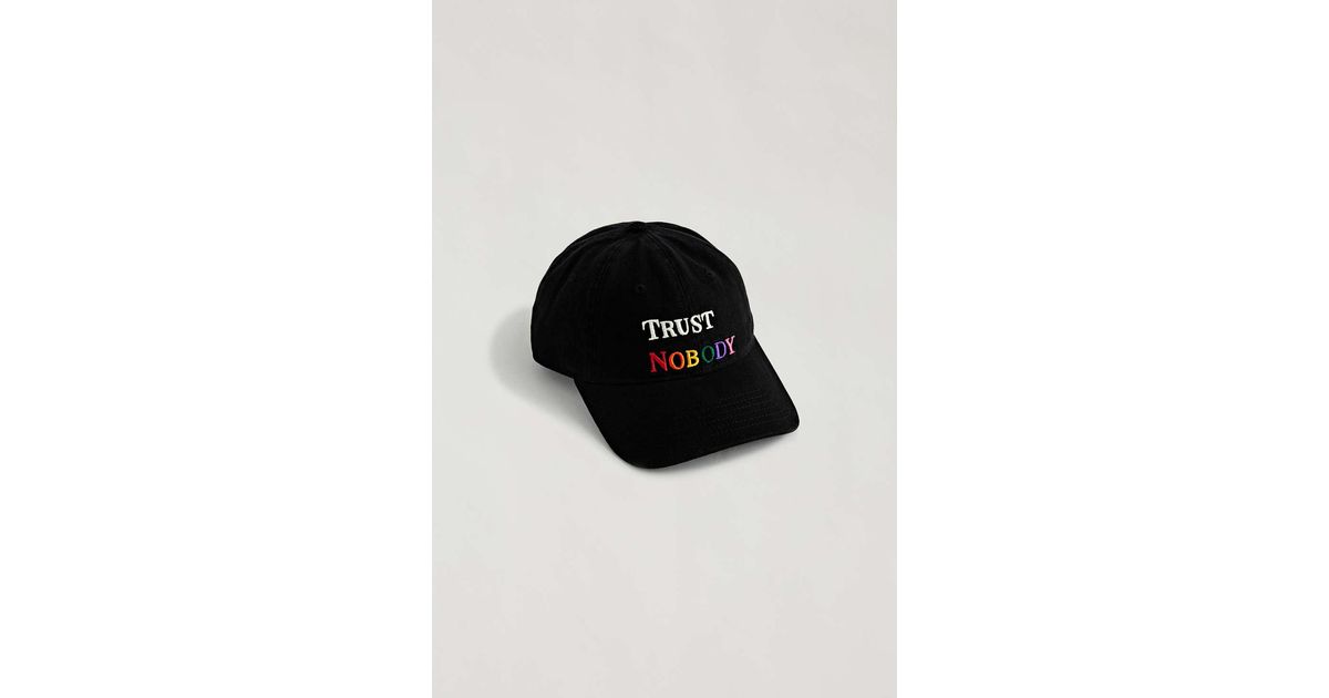 Teddy Fresh Trust Nobody Dad Cap in Black