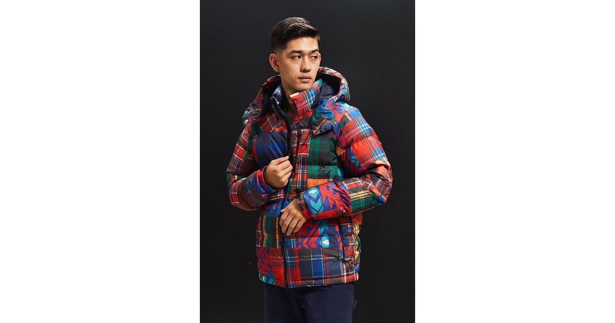 polo patchwork puffer jacket