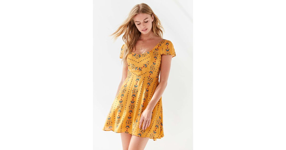 urban outfitters yellow dress