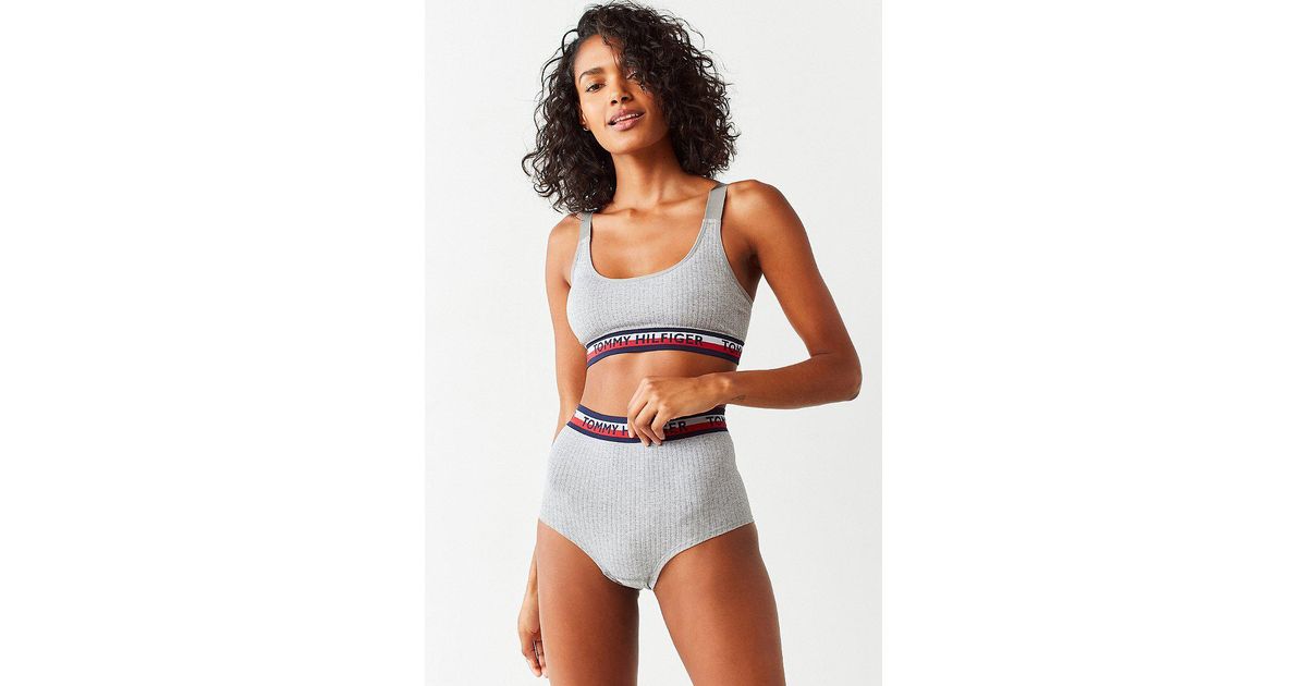 Tommy Hilfiger Tommy Hilfiger Seamless Ribbed High-waisted Undie in Gray |  Lyst