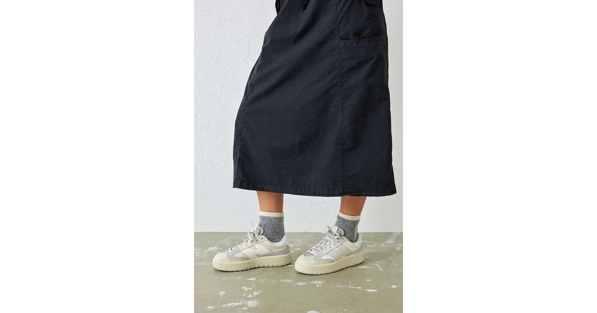 New Balance White & Ecru Ct300 Court Trainers in Blue Lyst UK