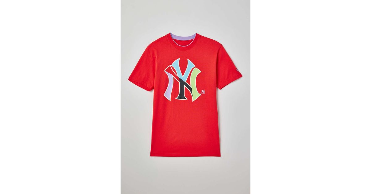Red yankees jersey best sale
