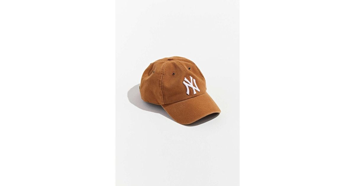 new york yankees cap brown