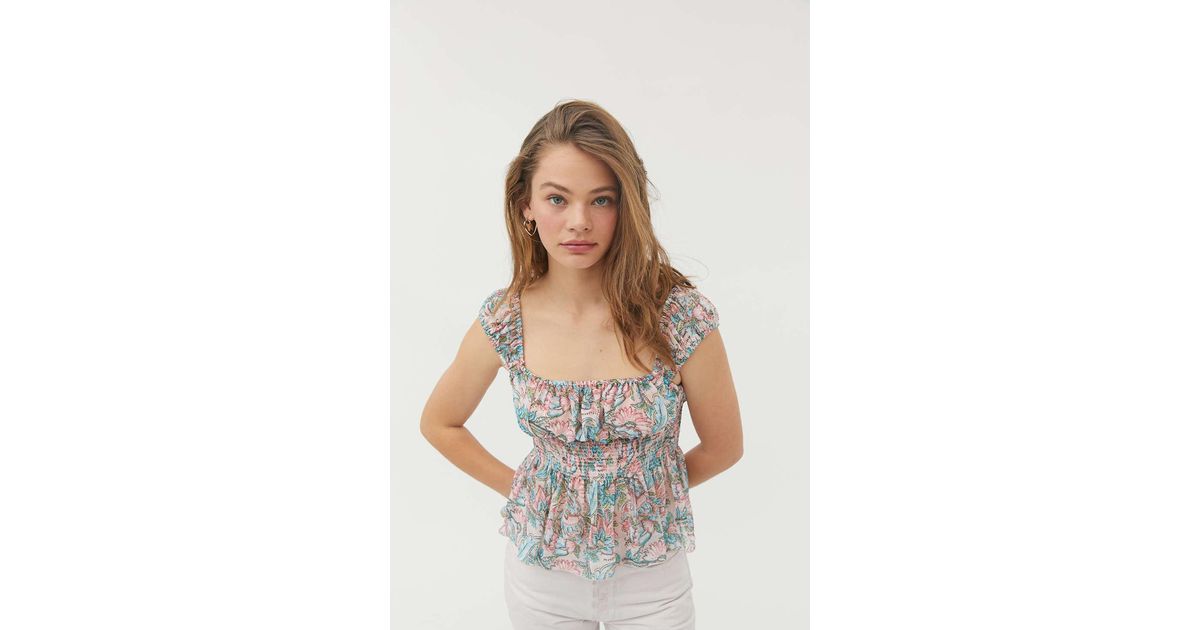 urban outfitters peplum tee