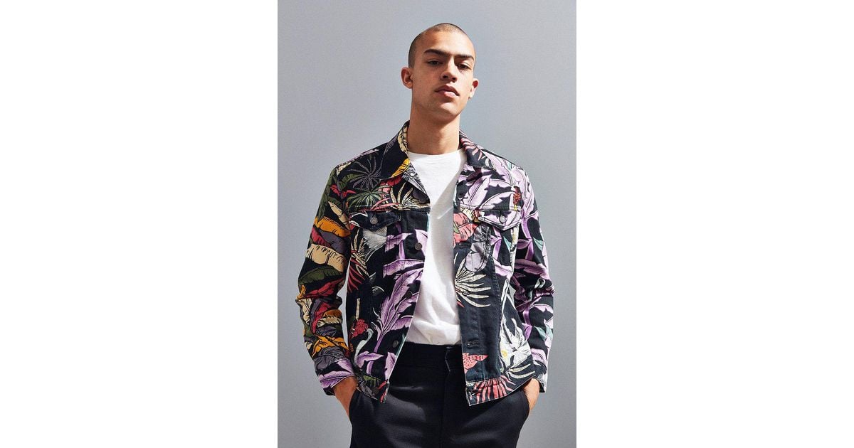 Levi s Levi s Island Party Printed Trucker Jacket in Black for Men