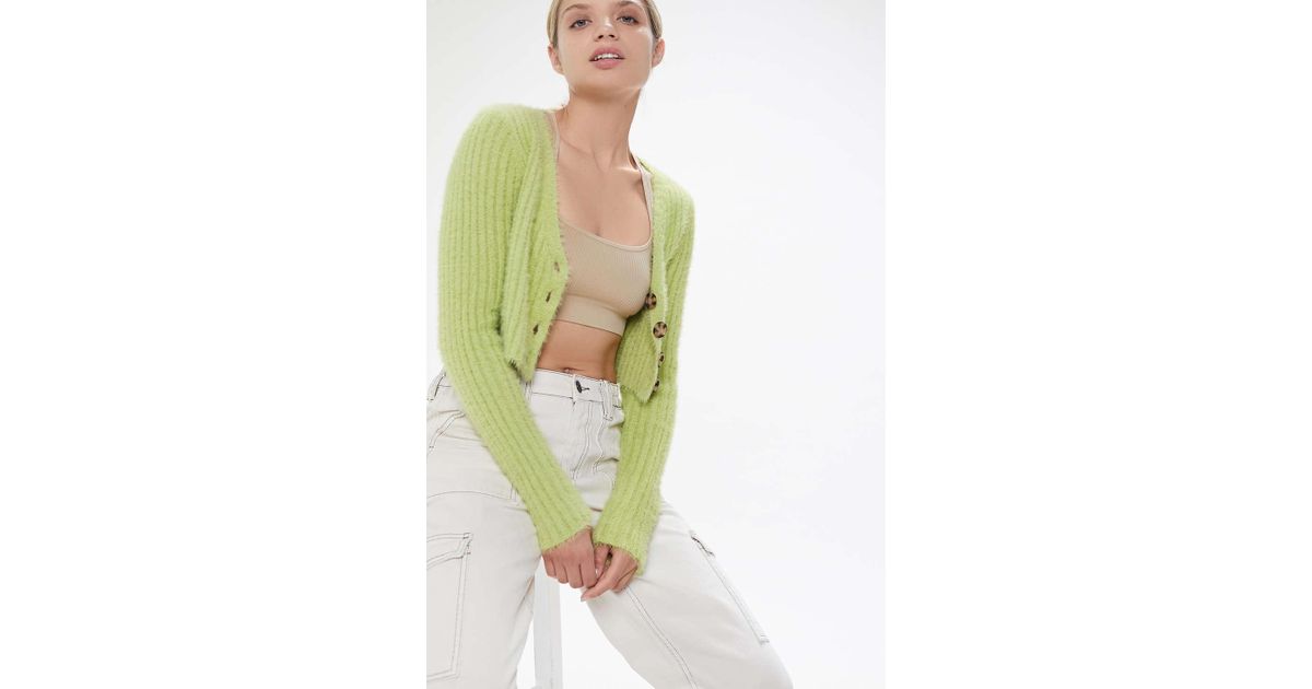 urban outfitters green cardigan