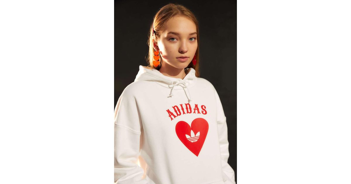 adidas heart hoodie sweatshirt