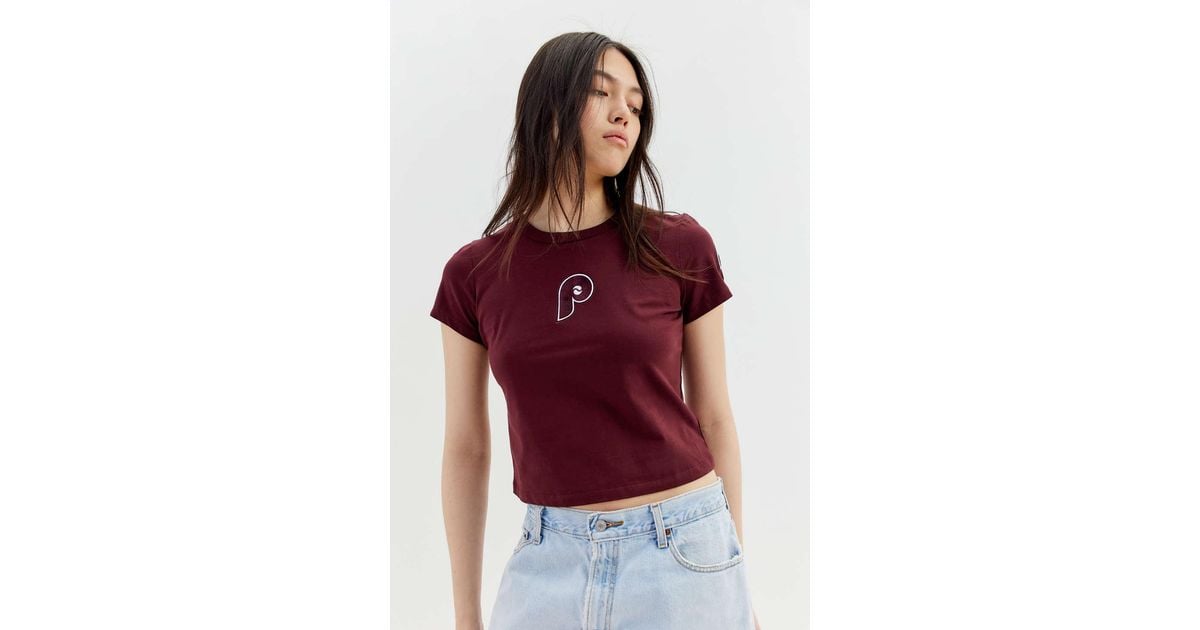 Urban Outfitters Mlb Philadelphia Phillies Baby Tee in Red