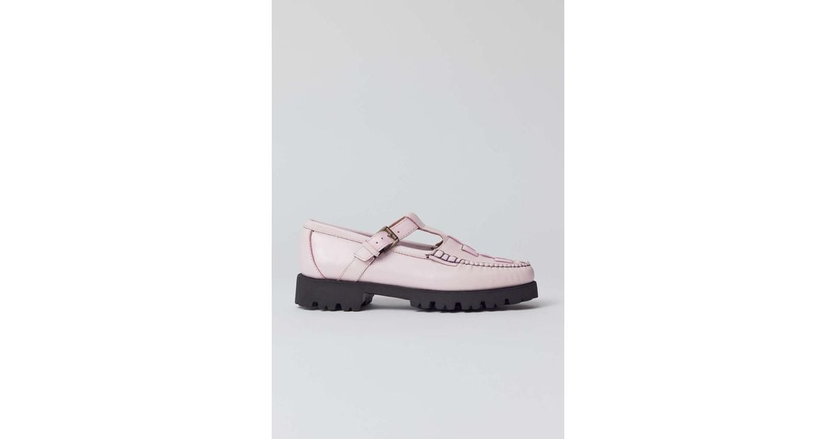 G.H. Bass & Co. G. H.bass Fisherman Mary Jane Loafer In Light Lilac,at ...