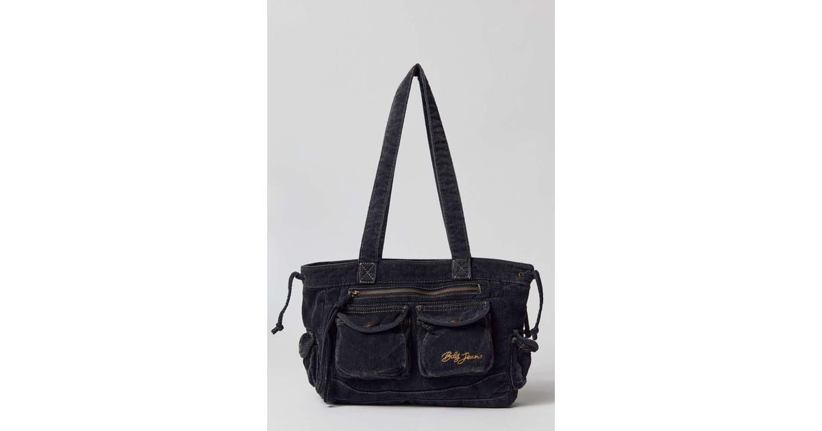 BDG Y2k Corduroy Shoulder Bag In Black,at Urban Outfitters in Blue 