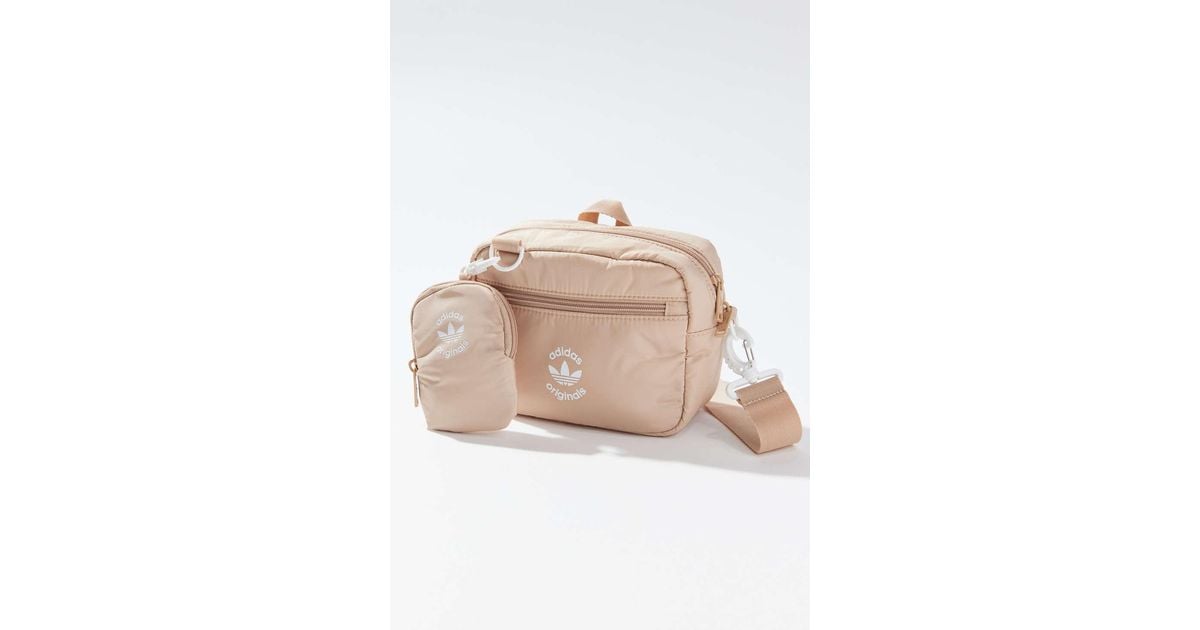 adidas Originals Puffer And Pouch Crossbody Bag in Natural Lyst