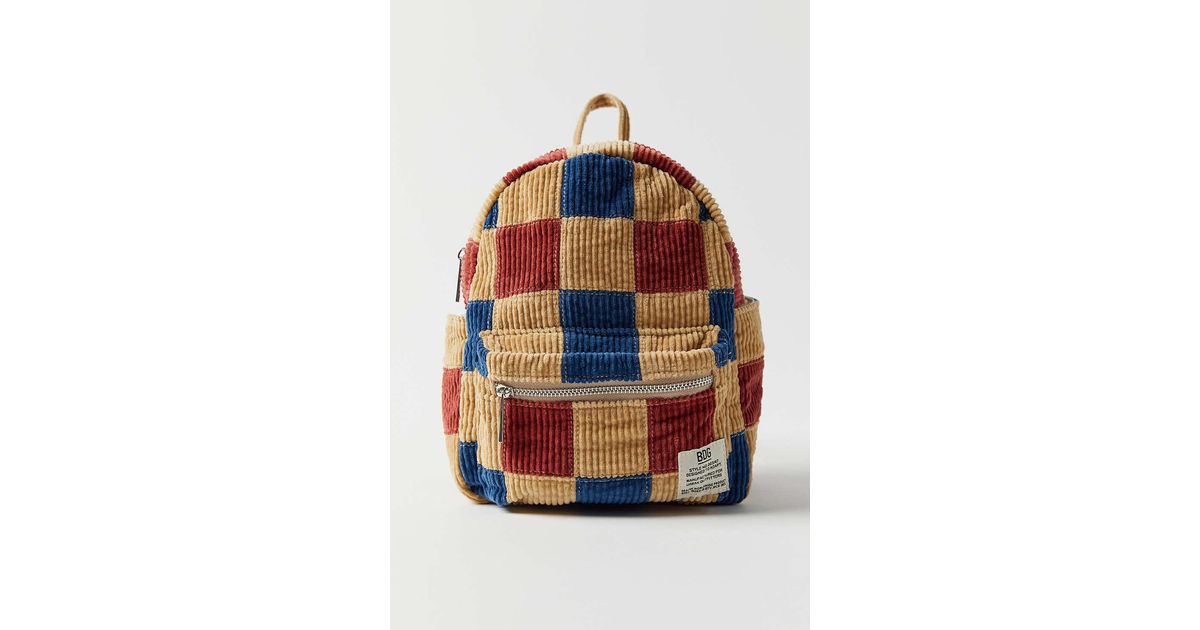BDG Patchwork Mini Corduroy Backpack in Brown Lyst Canada