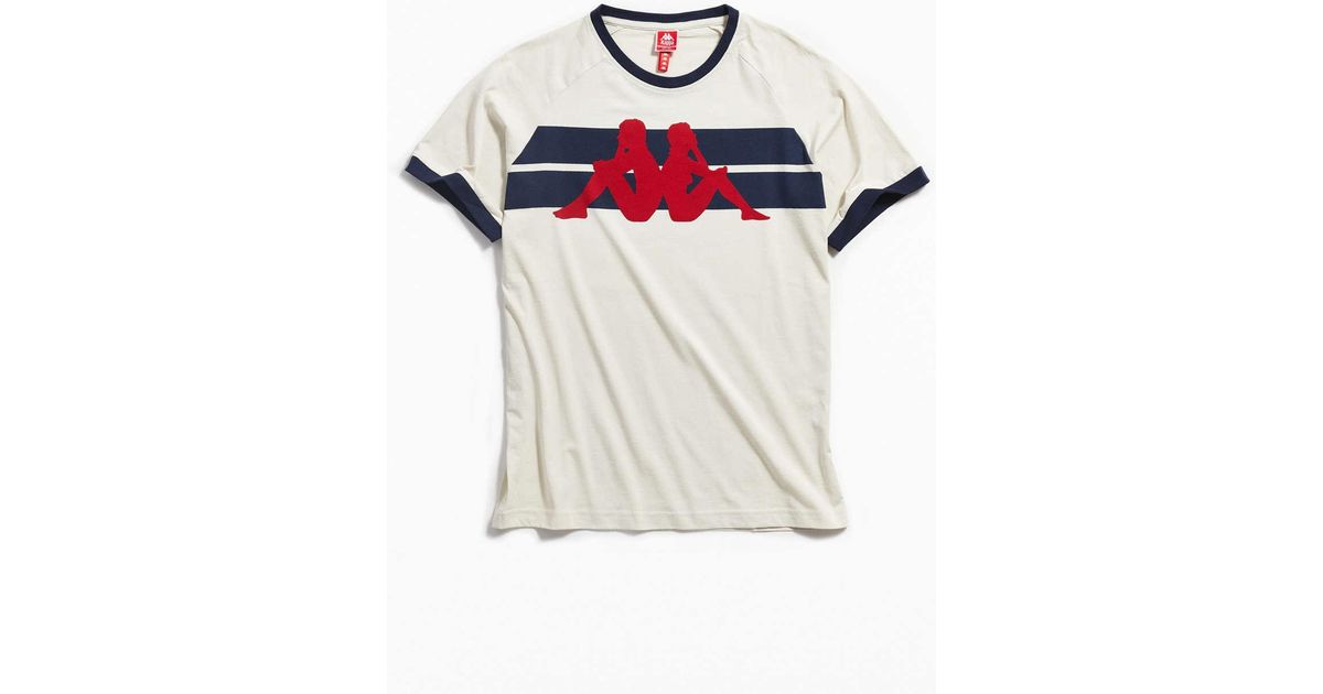 kappa striped jersey tee