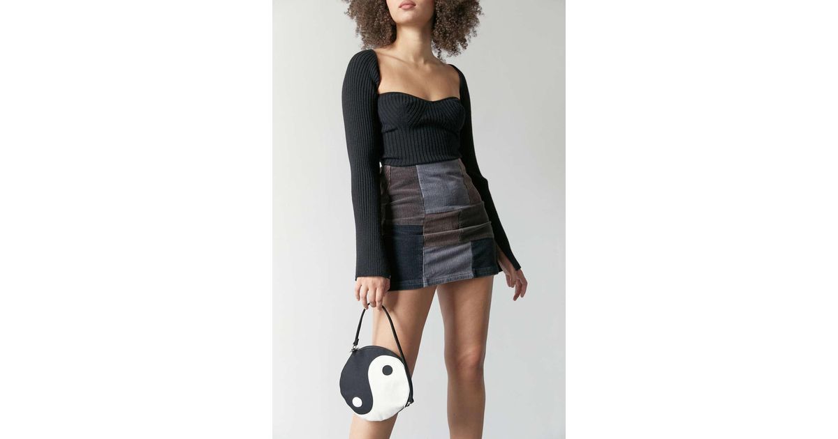 KEAKIA Yin Yang Concept Round Crossbody Bag Shoulder Sling Bag Handbag Purse Satchel Shoulder Bag for Kids Women