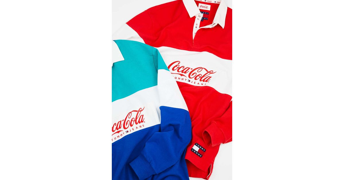 Tommy Hilfiger X Coca-cola Rugby Shirt in Red for Men | Lyst