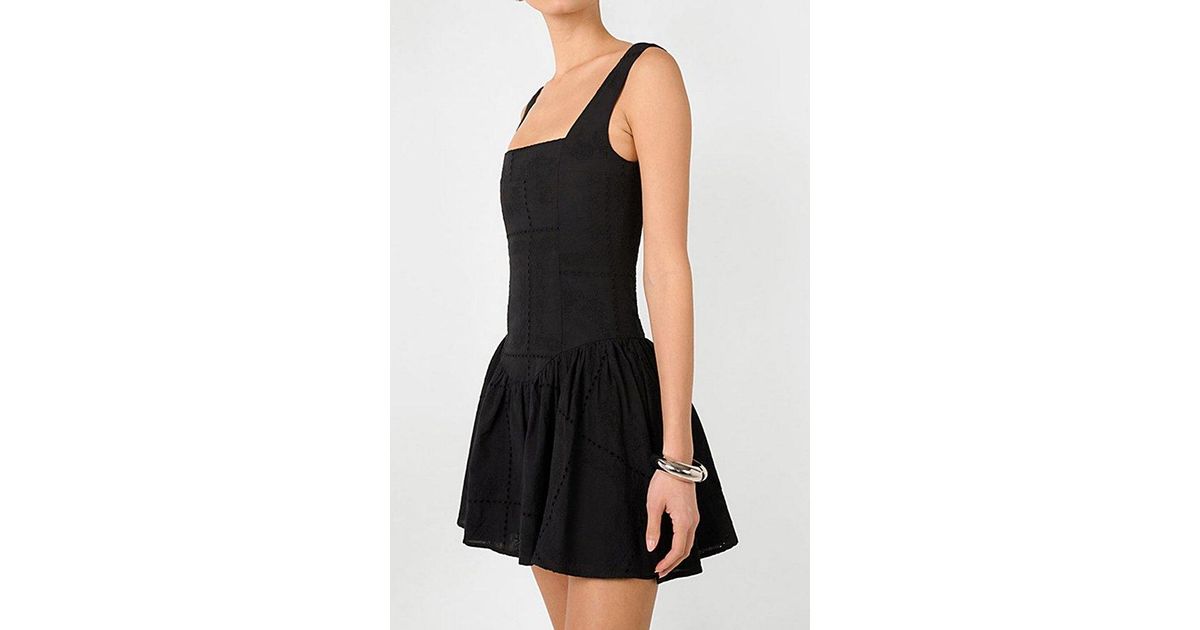 WeWoreWhat Corset Drop Waist Mini Dress in Black | Lyst