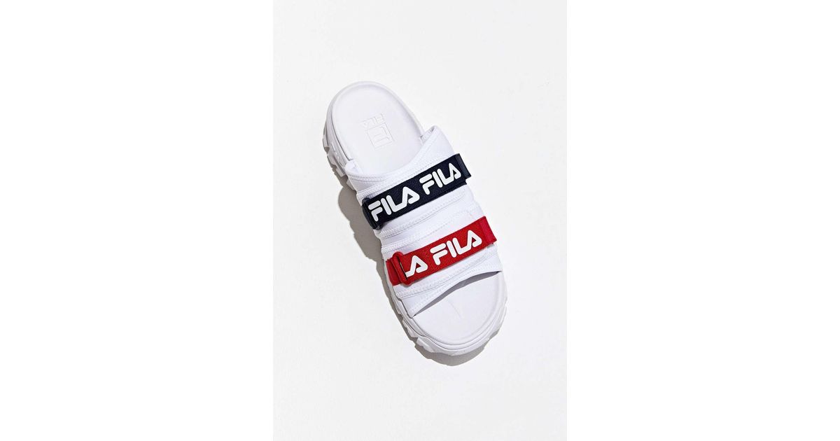 fila velvet slides