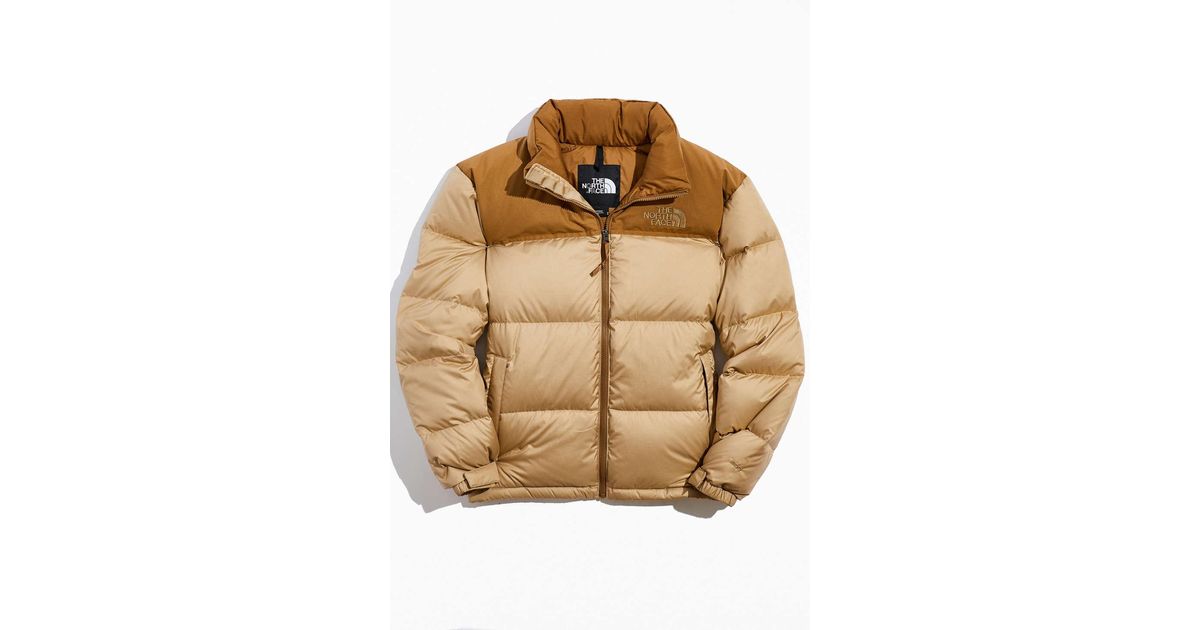 The North Face Eco Nuptse Recycled Puffer Jacket in Natural for Men | Lyst