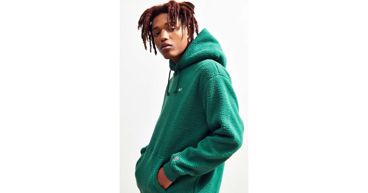 tommy jeans sherpa hoodie sweatshirt