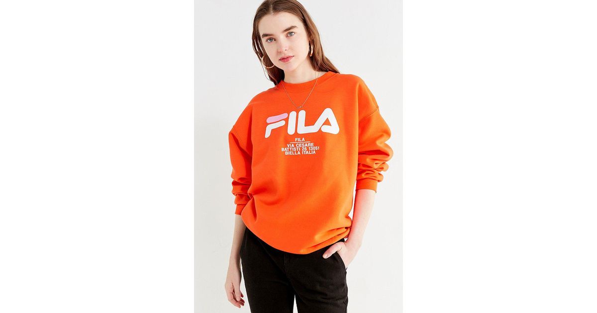 Orange Fila Sweatshirt Top Sellers, UP TO 58% OFF | www.ldeventos.com