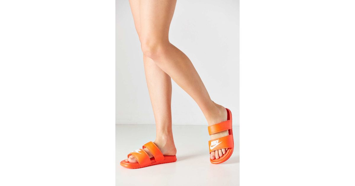 Nike Benassi Duo Ultra Slide in Orange | Lyst Canada