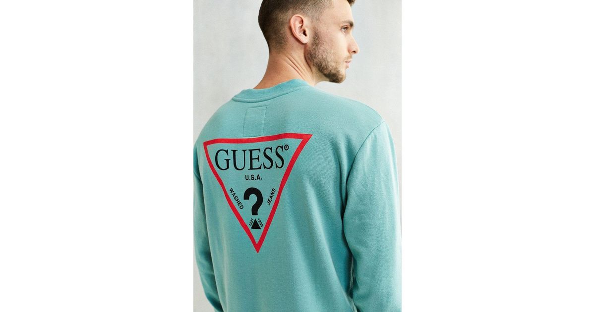 green guess sweatshirt