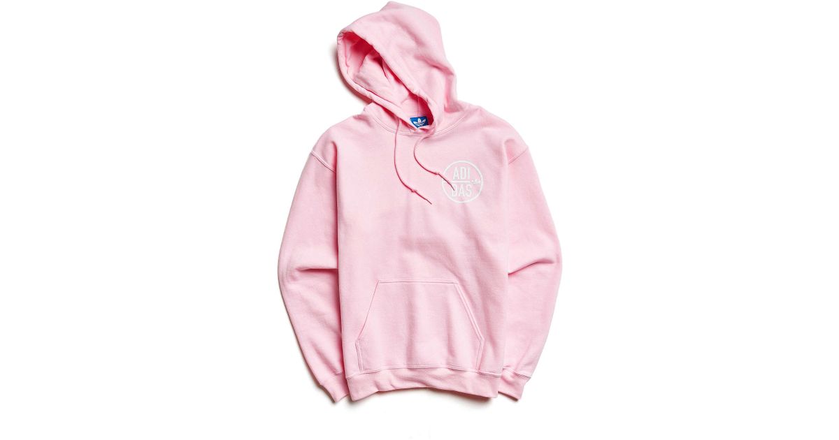 adidas white and pink hoodie