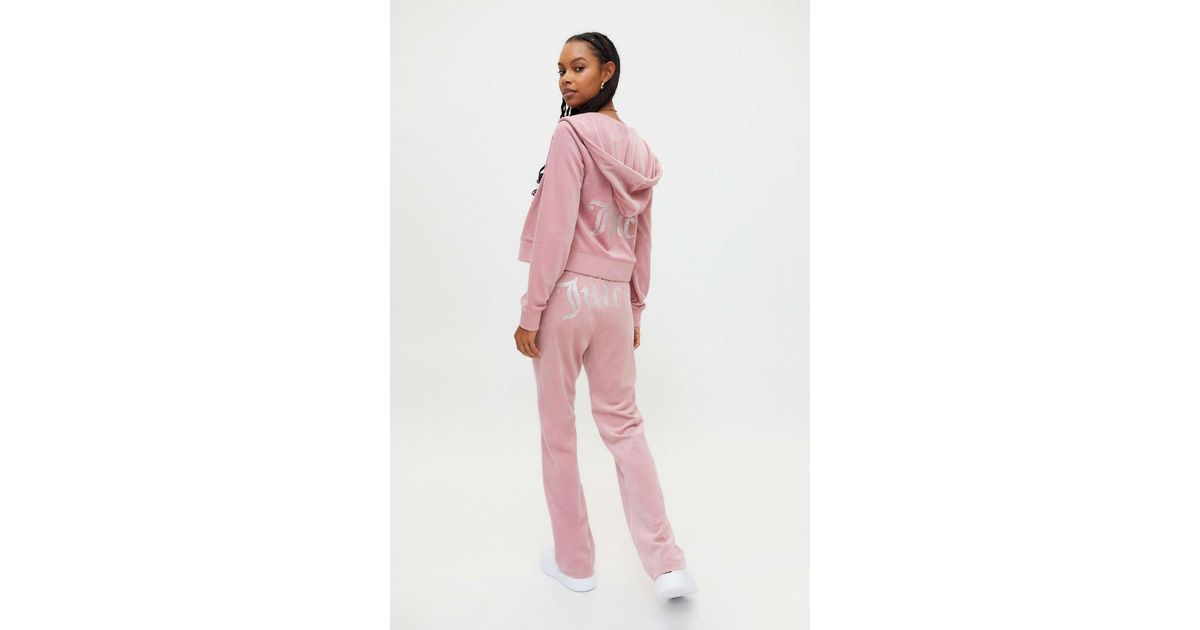Juicy Couture Embellished Velour Track Pant  Juicy tracksuit, Pink juicy  couture track suit, Juicy couture track suit