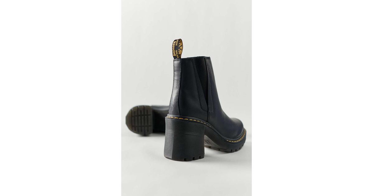 spence leather flared heel chelsea boots