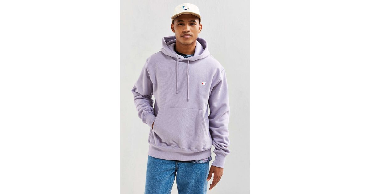 lavender reverse weave hoodie