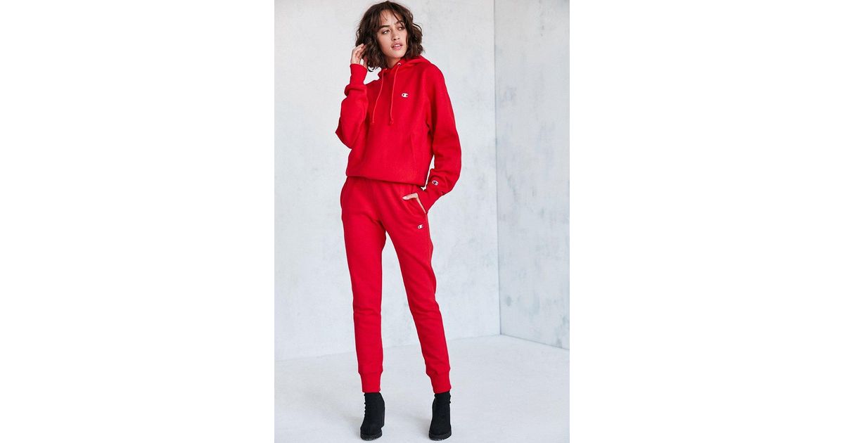 Red champion best sale sweatpants womens