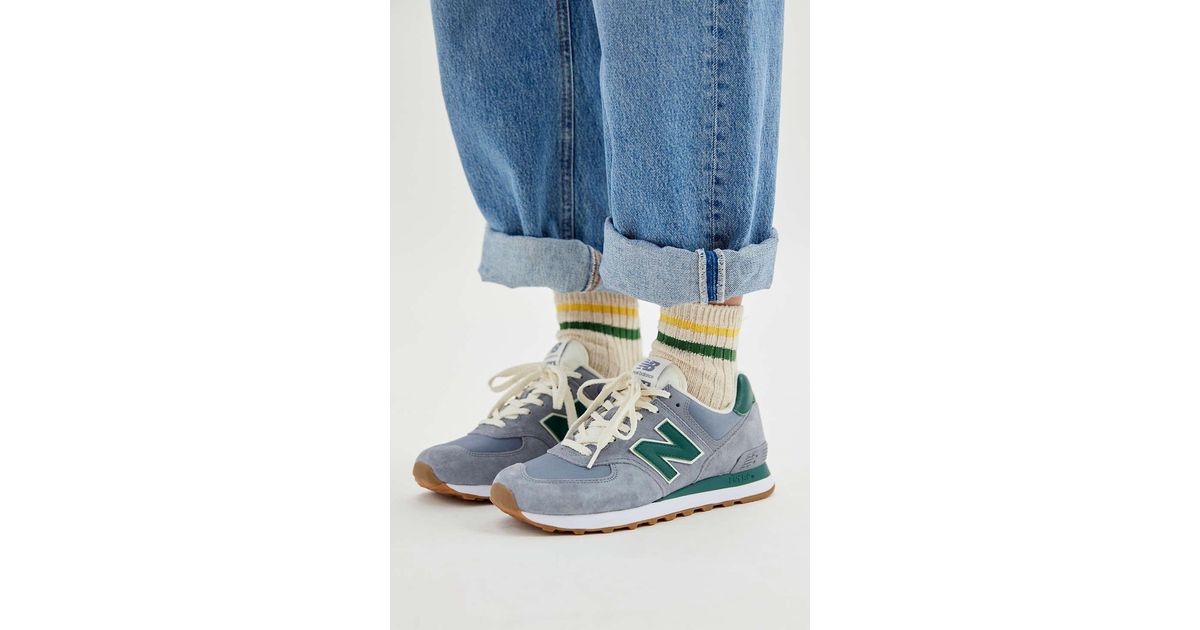New Balance 574 Vintage Sneaker in Blue | Lyst
