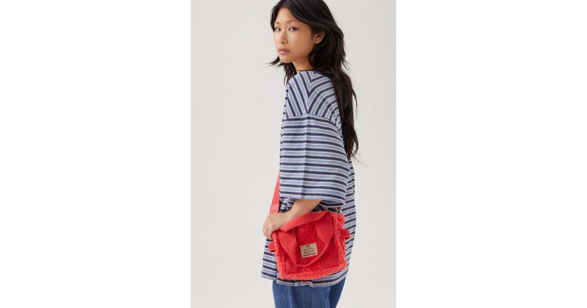 bdg serena sherpa mini tote bag