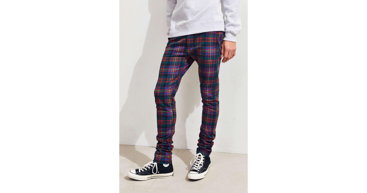 uo tartan skinny pant