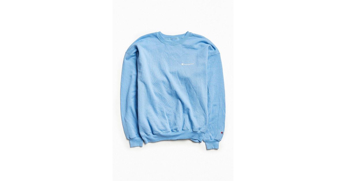sky blue champion crewneck