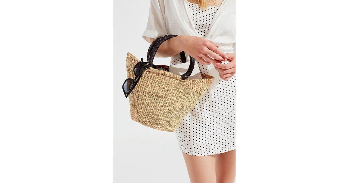 small straw bag